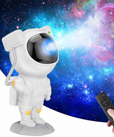 Astronaut Galaxy Projector - 360 Magnetic Head Rotation, Remote Control